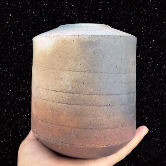 Art Pottery Laura Ross Pottery Vase Stoneware Ceramic Signed Vase Multicolor - Picture 5 of 15